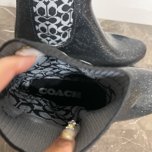New! Unworn! Coach Rain Bootie (Authentic) Size 9B - Picture 3 of 10